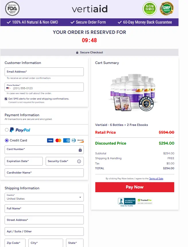 Vertiaid Order Now
